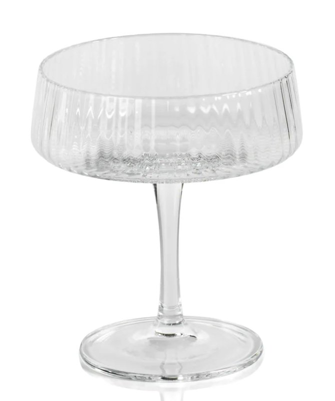Fluted Coupe Glass