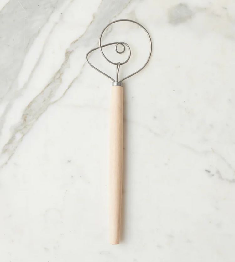 Danish Dough Whisk Beechwood