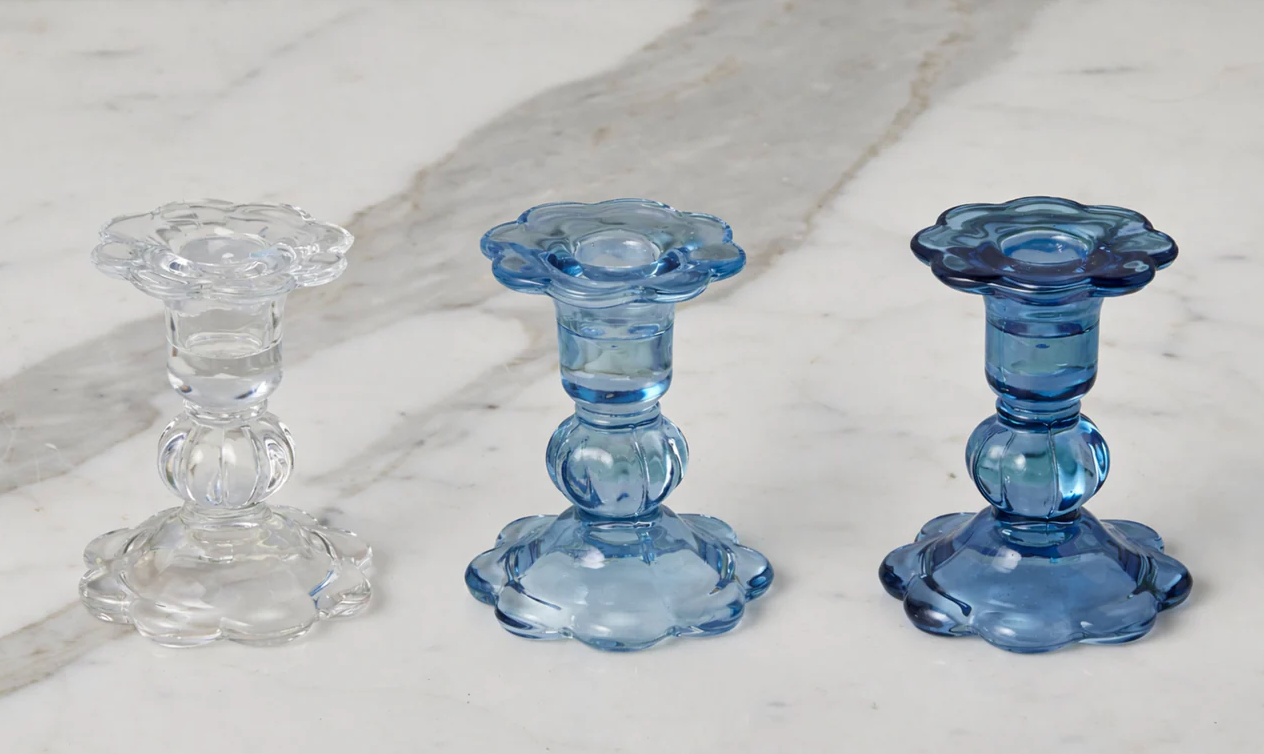 Scalloped Candlestick Holder