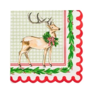 Holly Berry Cocktail Napkins / 26 pack