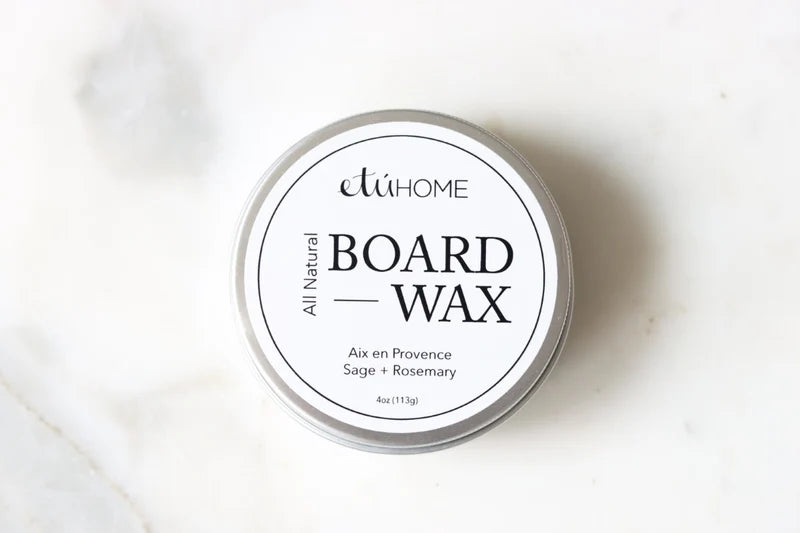 Food Safe Wood Board Wax, Beeswax and Coconut Oil, Rosemary and Sage