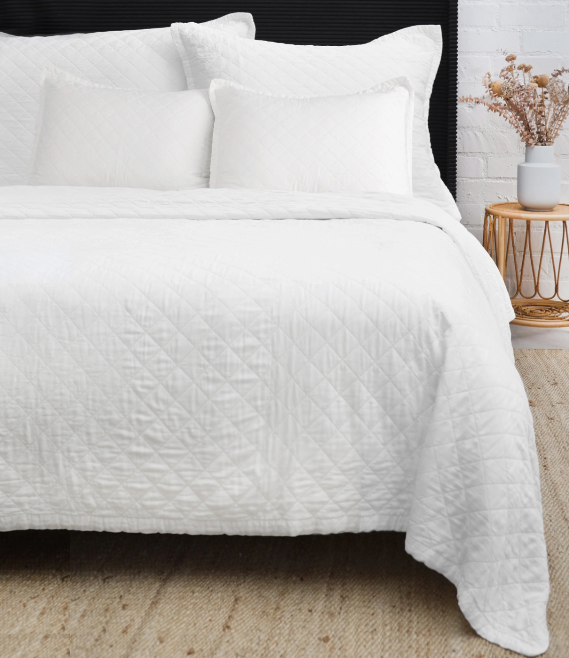 Monaco Coverlet - White