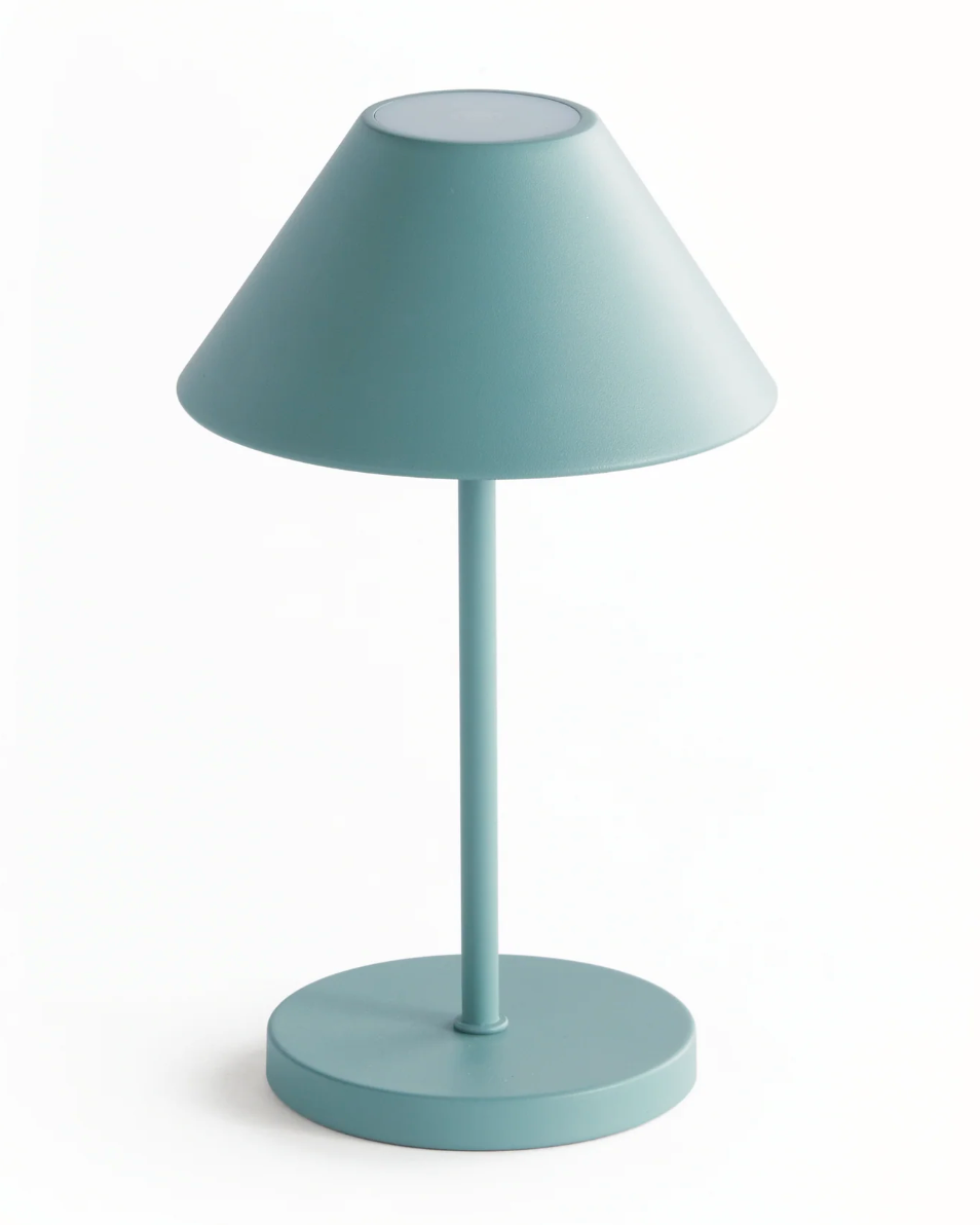 10" Cordless LED Lamp, Seafoam