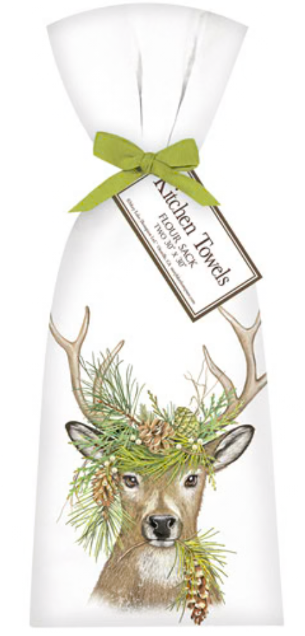 Pine Deer Towel Set (2)