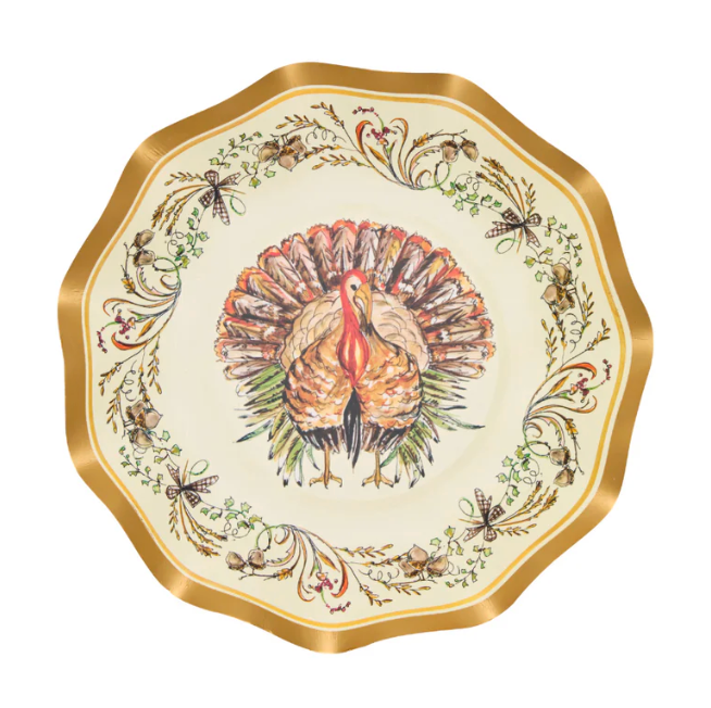 Turkey & Gourds Appetizer / Dessert Bowls / 8 pack