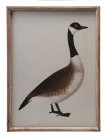 Wood Framed Goose - 18 x 24"