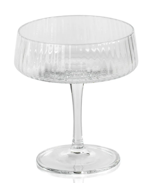 Fluted Coupe Glass