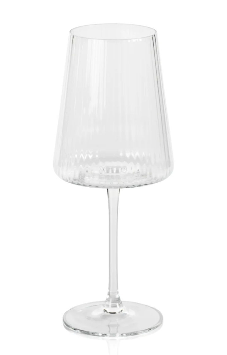 Fluted Wine Glass