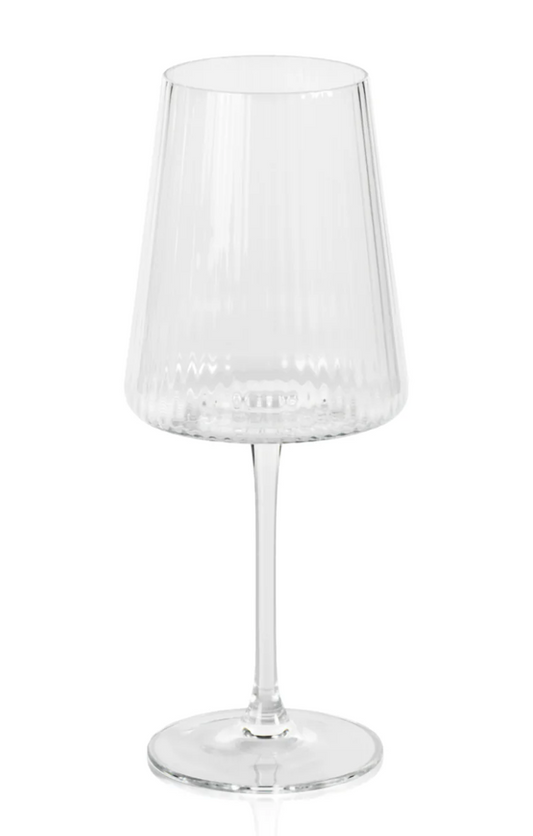 Fluted Wine Glass