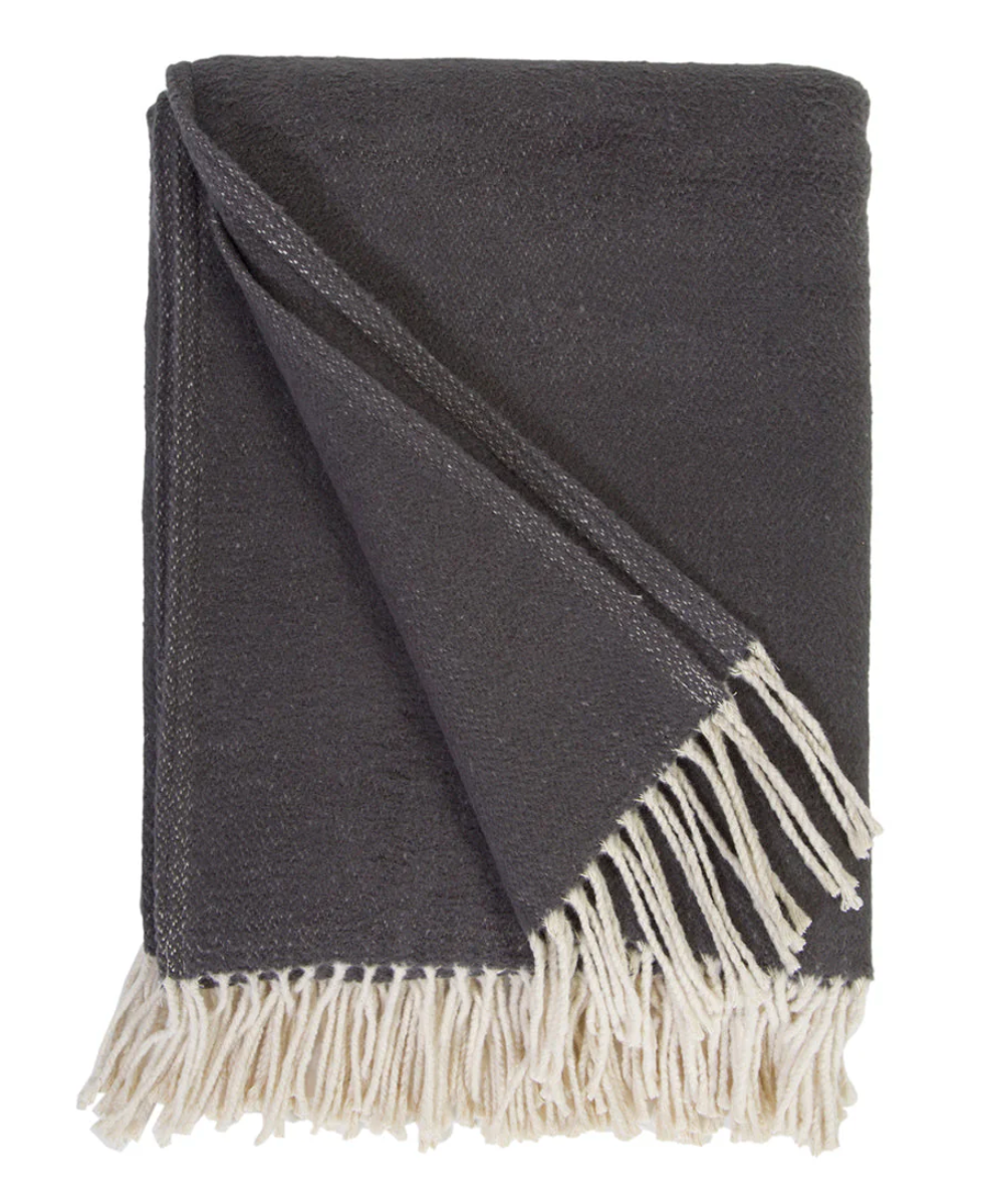 Billie Throw - Charcoal