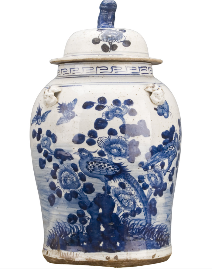 Bird Scene Large Jar 50519