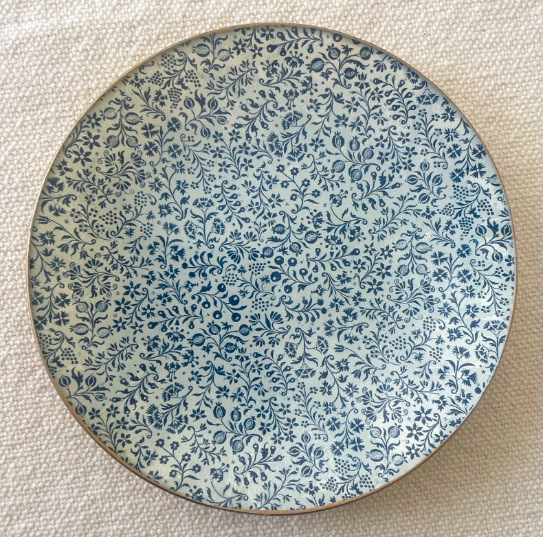 Blue Liberty Round Tray