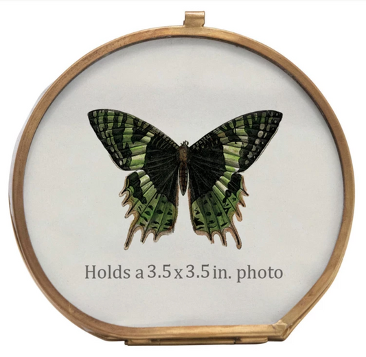 6" Round Brass Frame