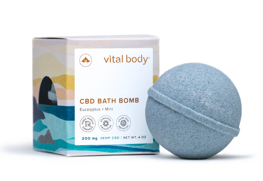 CBD Bath Bomb - Eucalyptus + Mint
