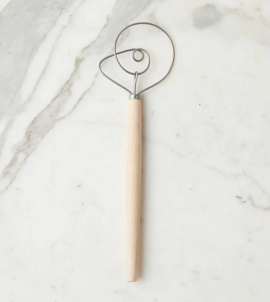 Danish Dough Whisk Beechwood