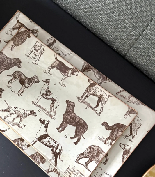 Dogs, Best Friends Rectangle Tray 6x10