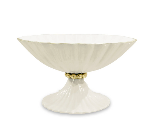Vienna Small Pedestal - Dove and White