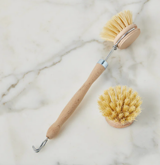 Euro Wood-Handled Dish Brush