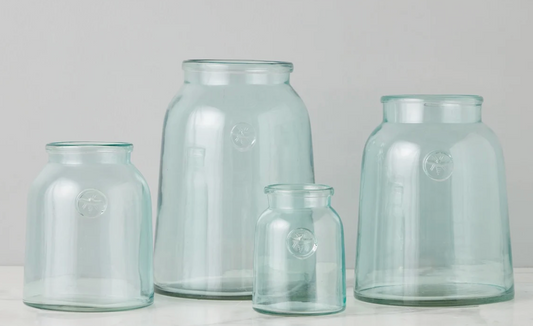 French Bee Mason Jar Vase Lg