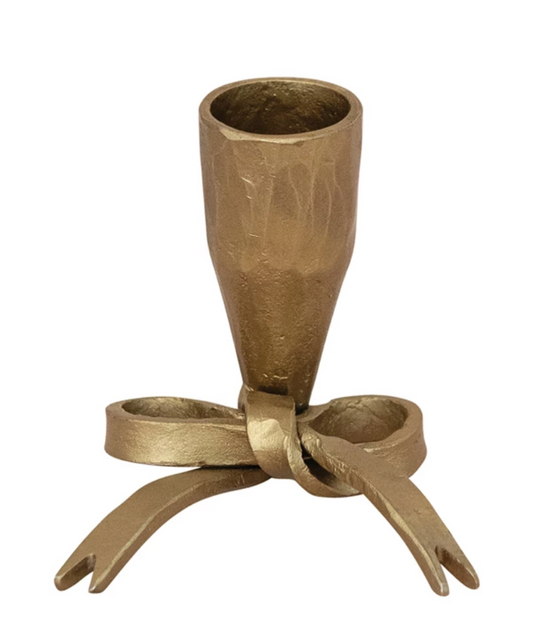 Brass Bow Shaped Taper Holder