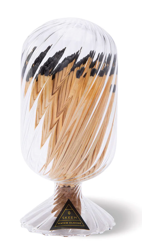 Helix Match Cloche - 4" Black Tip Matches