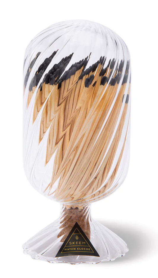 Helix Match Cloche - 4" Black Tip Matches
