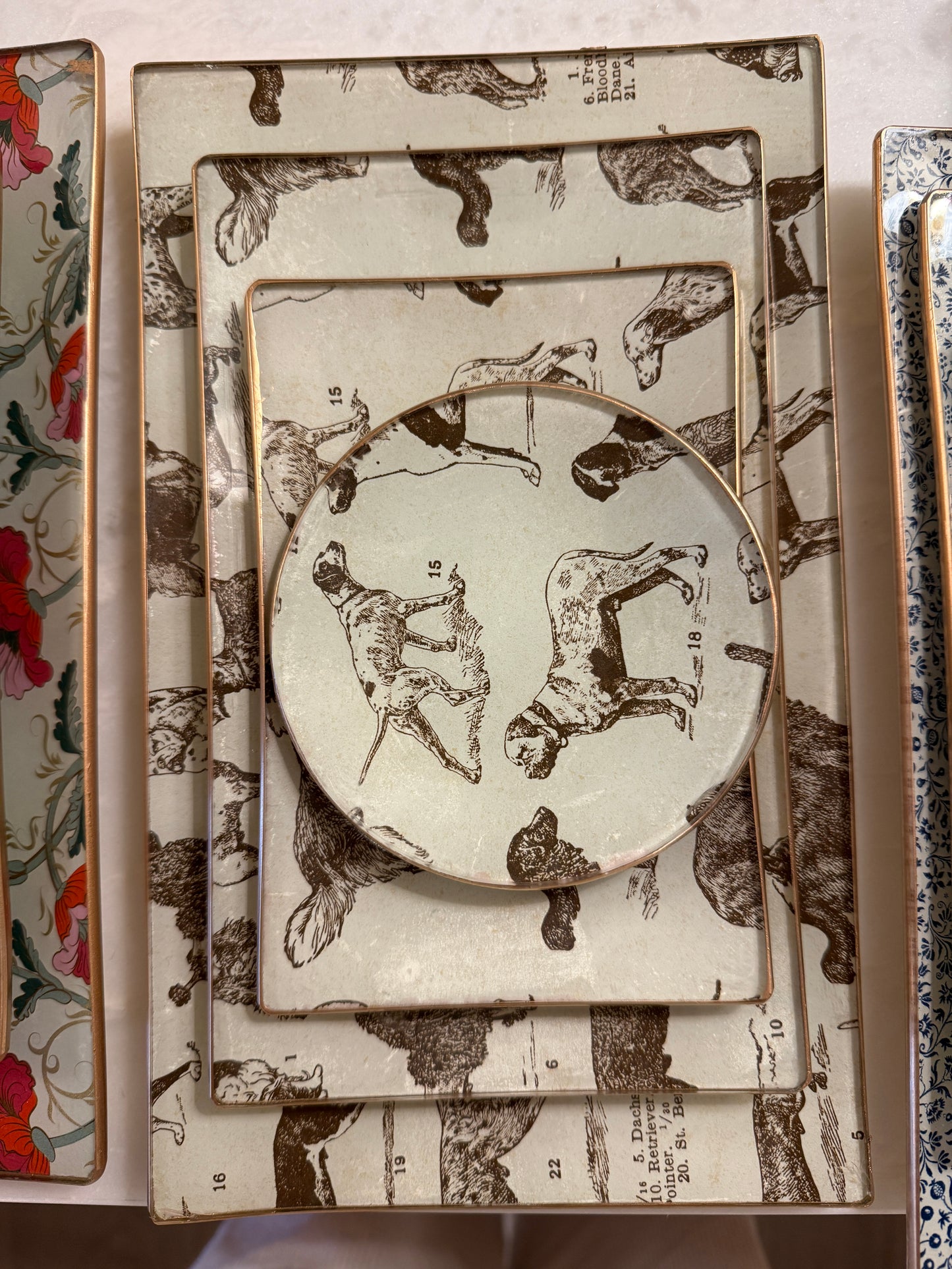 Dogs Best Friends Round Tray