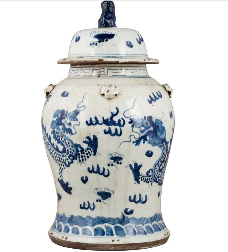 Lidded Lion Jar 50199