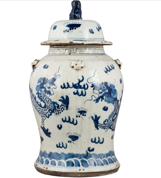 Lidded Lion Jar 50199