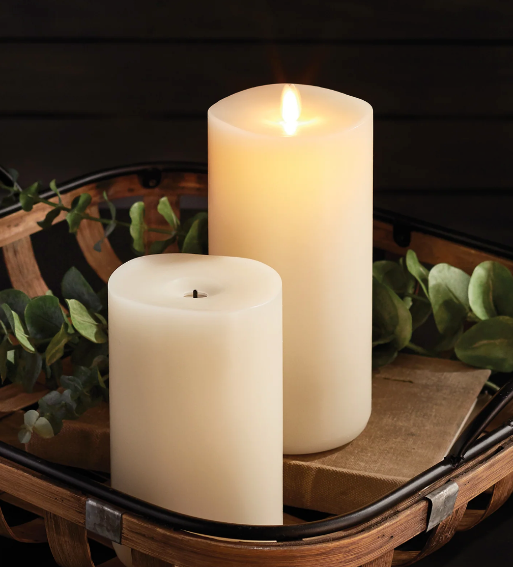 4x7" Wick-to-Flame Pillar