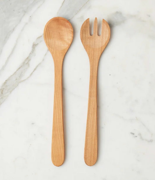 Mediterranean Salad Servers - Cherrywood