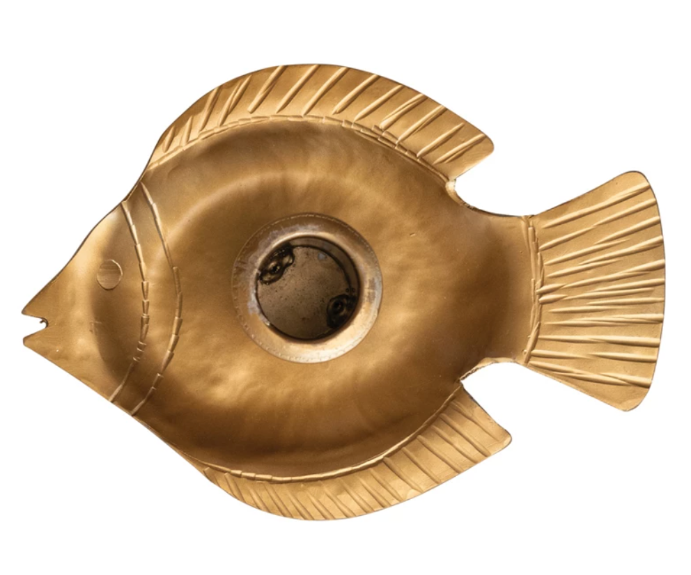 Gold Fish Taper Holder