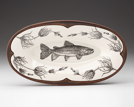 Oblong Serving Dish Brown Trout