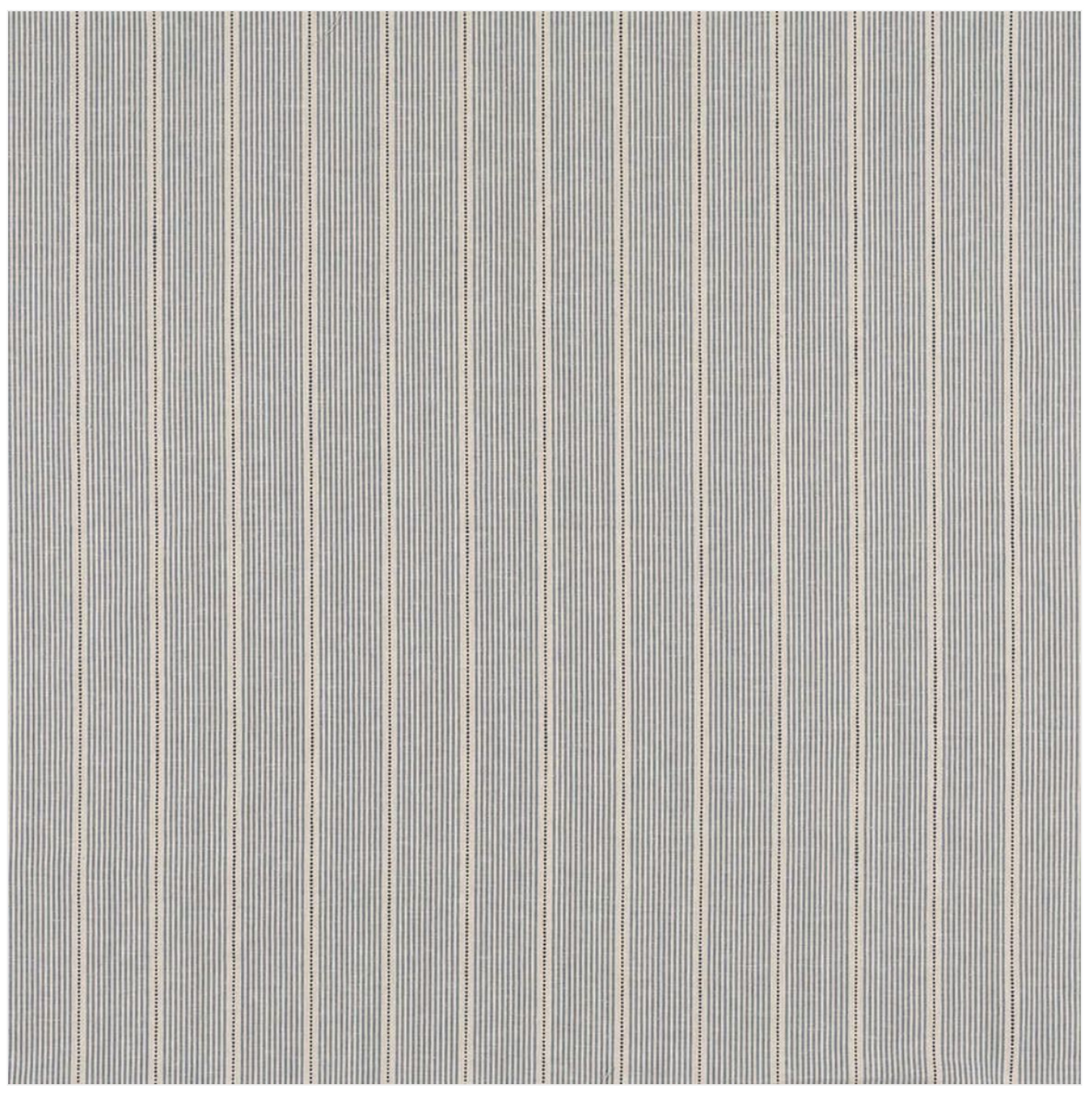 Blue White Stripe Ottoman 45 x 45"