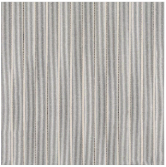 Blue White Stripe Ottoman 45 x 45"