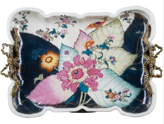 Tray with Bronze Accent