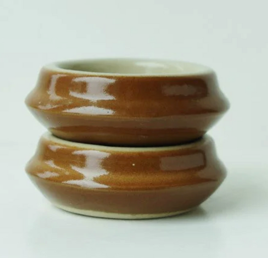 Vintage French Stoneware Butter Pot
