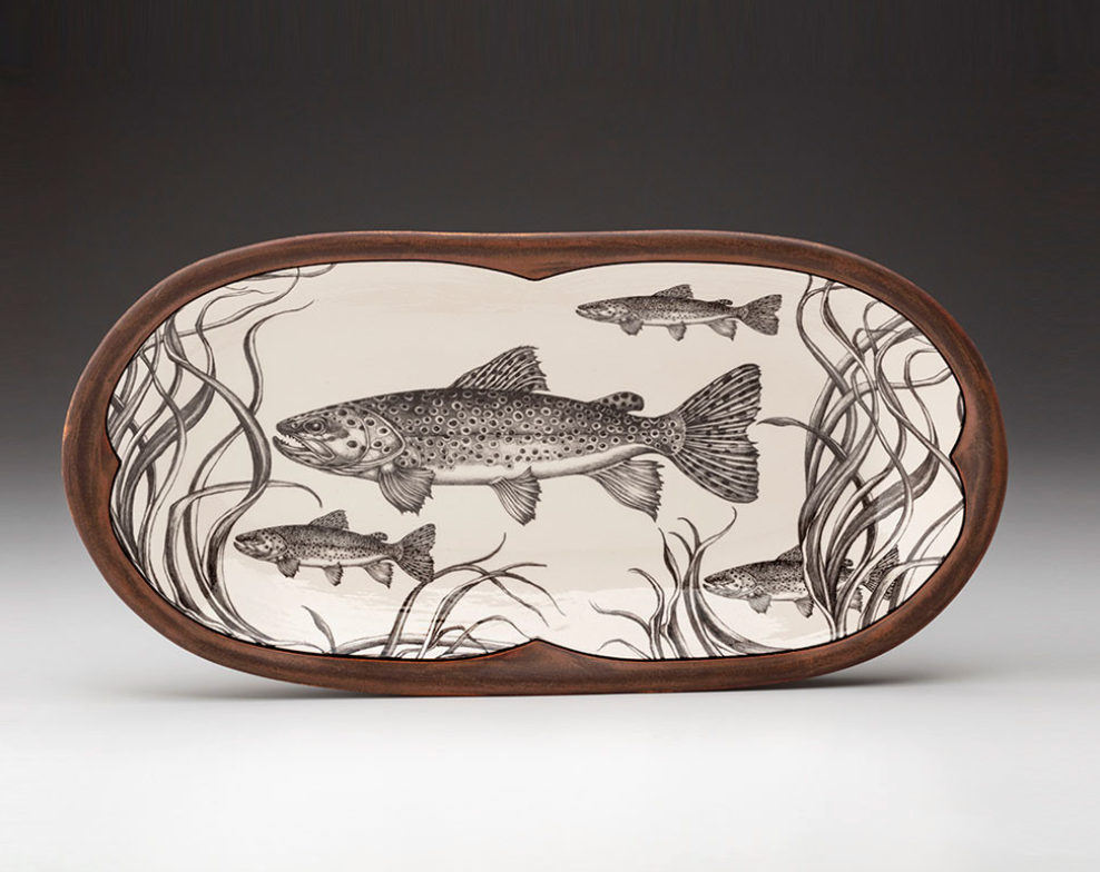 Rectangular Serving Brown Trout
