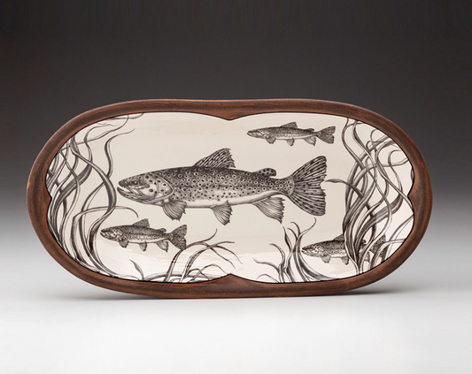 Rectangular Serving Brown Trout