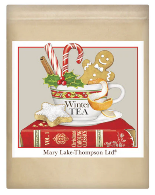 Gingerbread Book Stack Wrapped Tea