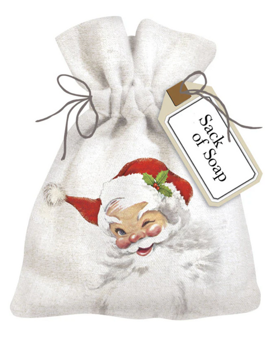 Winking Santa Sack of Soap