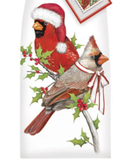 Cardinals On Holly Floyd Sack Kitchen Towel