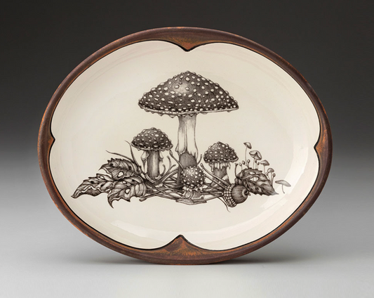 Small Serving Dish Woodland Mushrooms