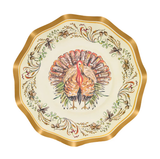 Turkey & Gourds Appetizer / Dessert Bowls / 8 pack