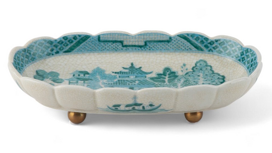 Turquoise Oval Dish 61015