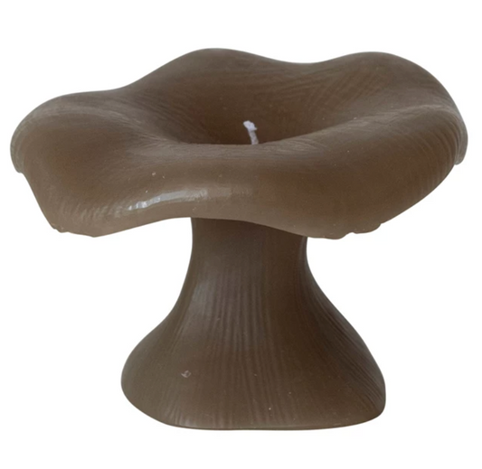 Mushroom Candle, Olive