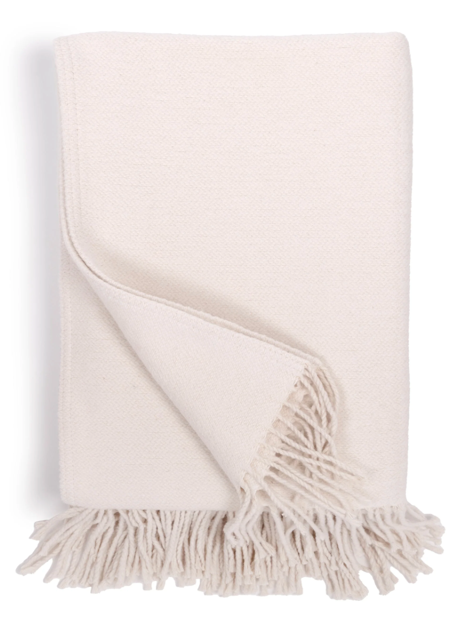 Billie Throw - Ivory