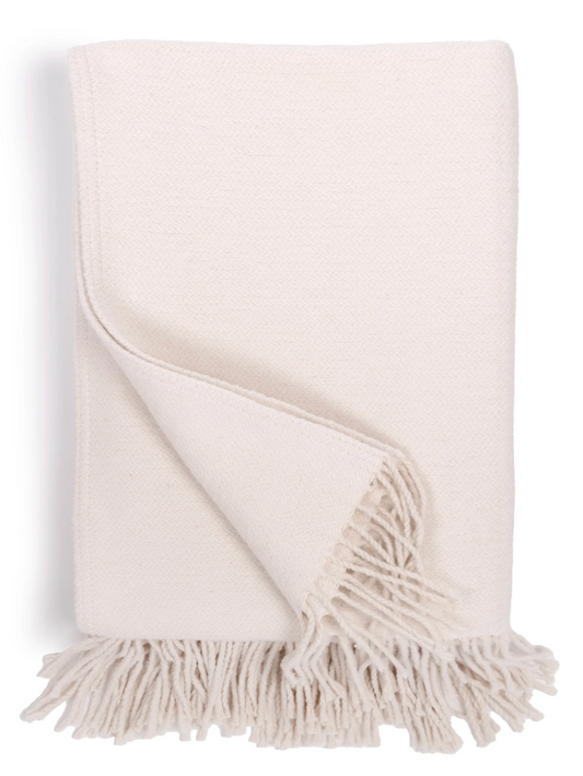 Billie Throw - Ivory